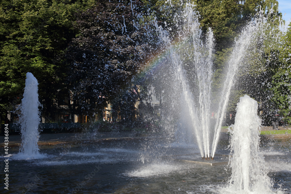 Naklejka premium Oslo - Springbrunnen / Oslo - Fountain