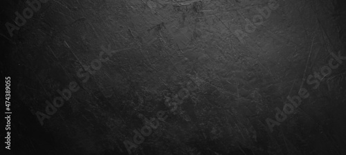 Panel kuchenny z motywem Black stone concrete background. Top view.