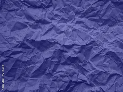 Purple blue crumpled paper texture background