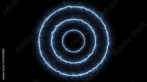 Skyblue Velocity Light Concentric Circles