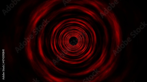 Red Energy Hole in the Dark Overlay Background