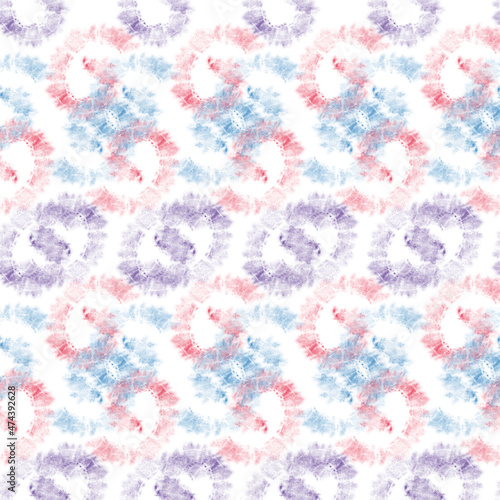 Shibori. Orchid Smoke Fashion Abstract . Tie dye patterns Batik brush seamless and repeat pattern design. Spiral Acrylic Illustration Pattern- 465.