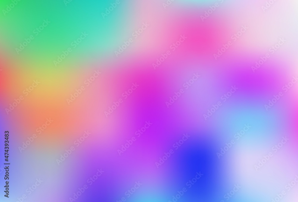 Fototapeta premium Light Multicolor, Rainbow vector abstract template.