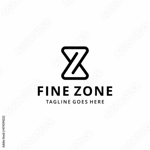 Free Download Z hourglass logo illustration icon vector logo design element template - GFXLoad