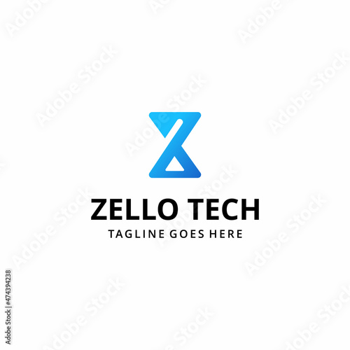 Free Download Creative modern abstract illustration initials Z sign technology logo design template - GFXLoad