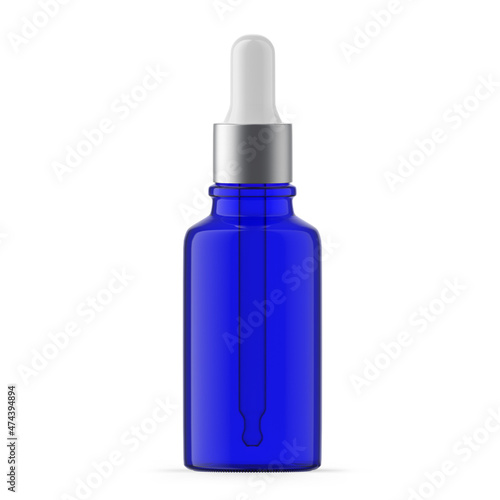 30ml 1 oz blue glass dropper bottle