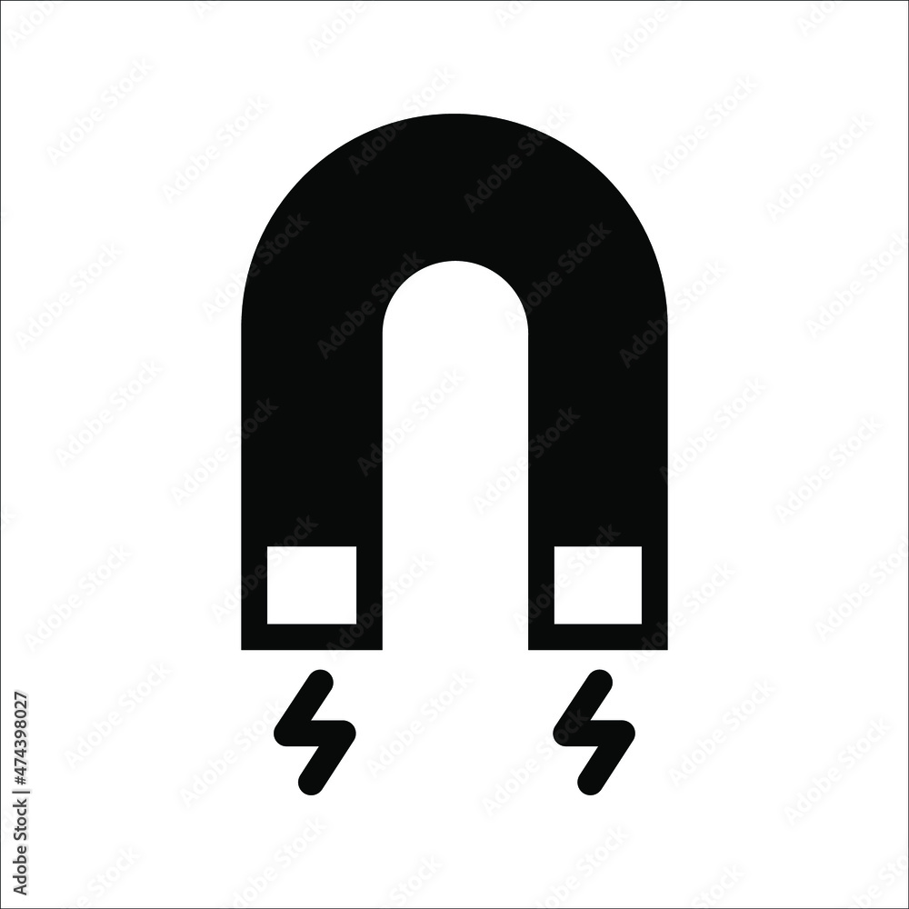 magnet icon design template Trendy style, vector, on white background, eps 10 magnet icon design template Trendy style, vector, on white background, eps 10
