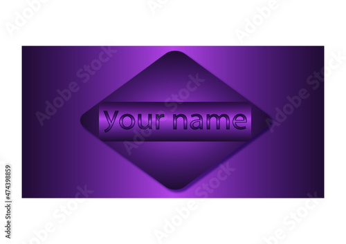 Grafika przedstawiająca baner wykonany w odcieniach fioletu, mogący być bazą do wykonania logo.