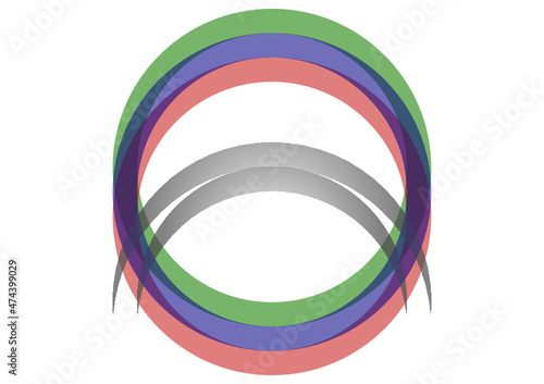 Symbol graficzny powstały w wyniku operacji dokonywanych na kołach.