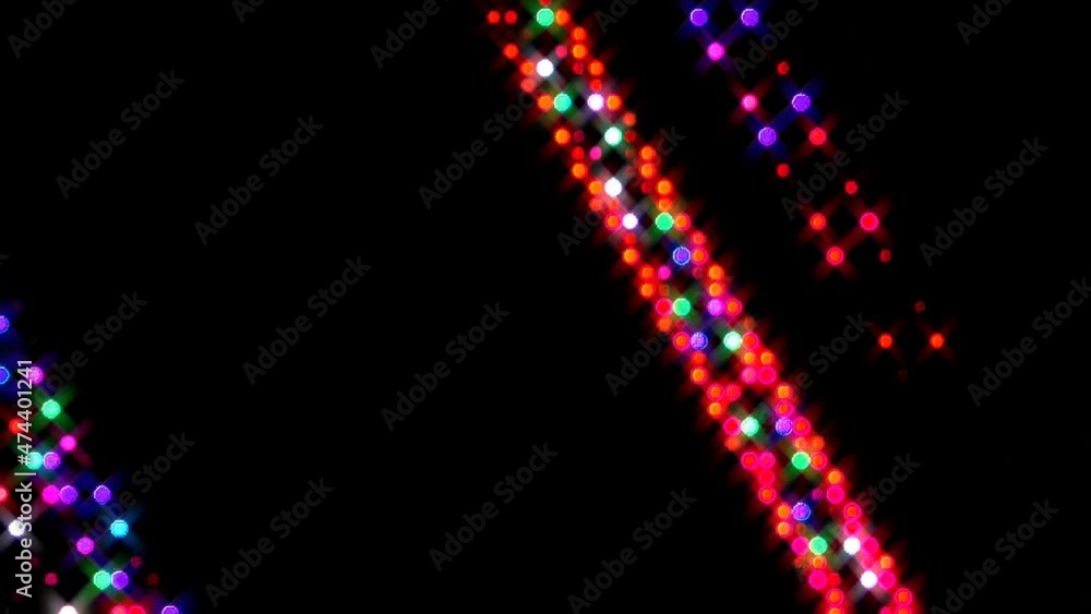 shining bright lines set blue wave motion, colorful, on black background shining bright lines set blue wave motion, colorful, on black background