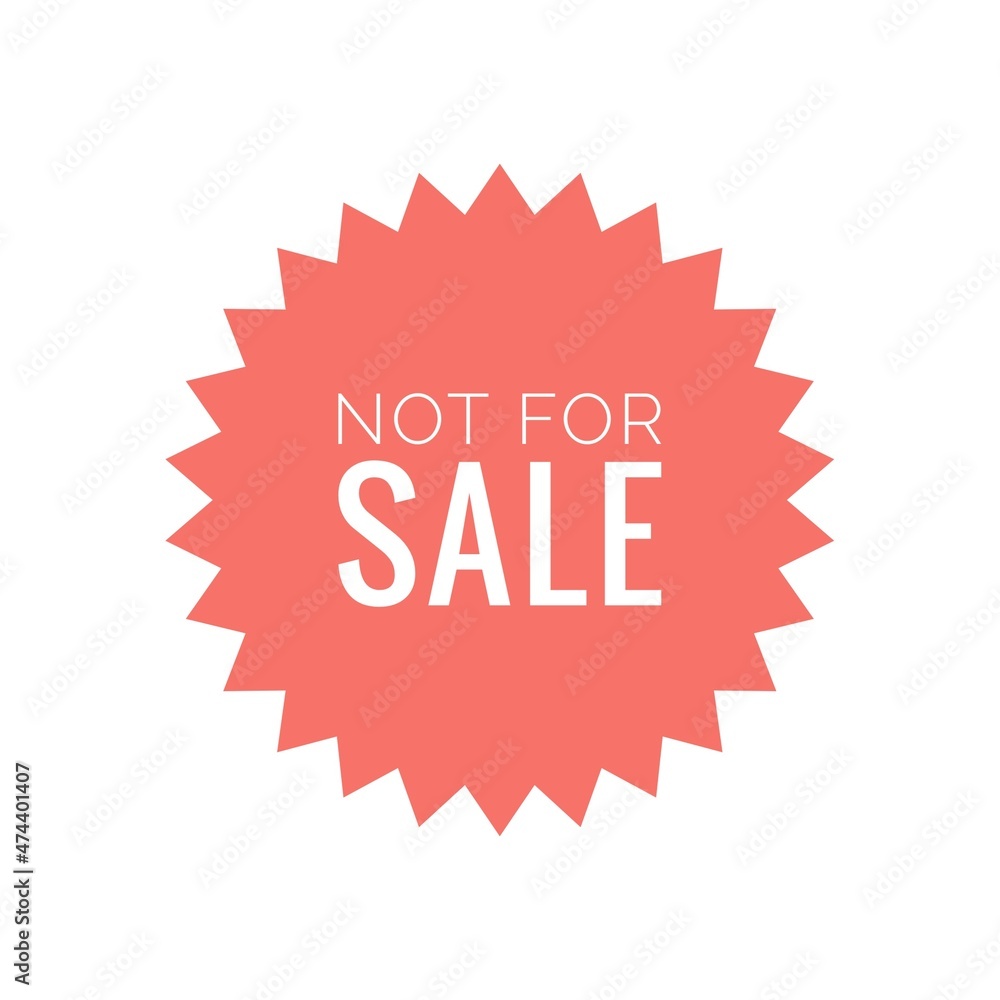 ''Not for sale'' Quote Illustration ''Not for sale'' Quote Illustration
