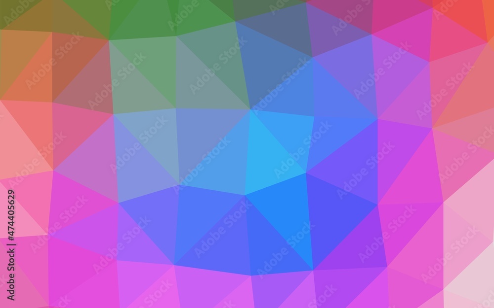 Fototapeta premium Light Multicolor, Rainbow vector abstract polygonal texture.