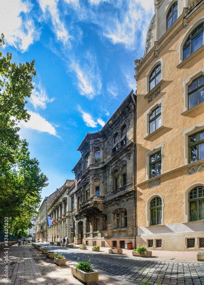 Streets of the old town of Budapest, Hungary