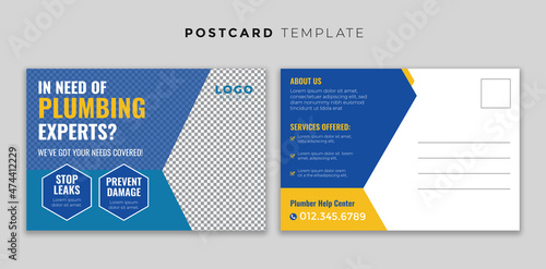 Plumber Service Postcard & Direct Mail EDDM