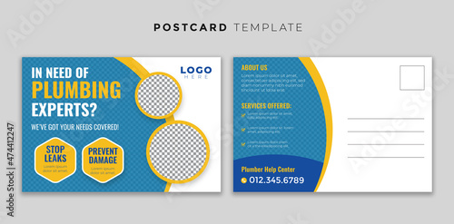 Plumbing Postcard Template
