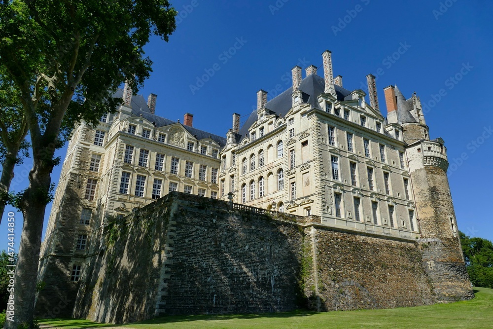 Fototapeta premium Le château de Brissac vu depuis le parc