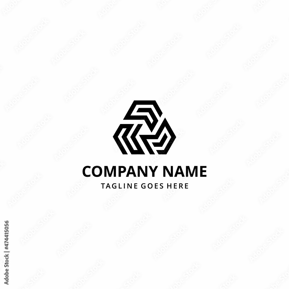 Creative modern abstract illustration initials N G P hexagon sign geometric logo design template Creative modern abstract illustration initials N G P hexagon sign geometric logo design template
