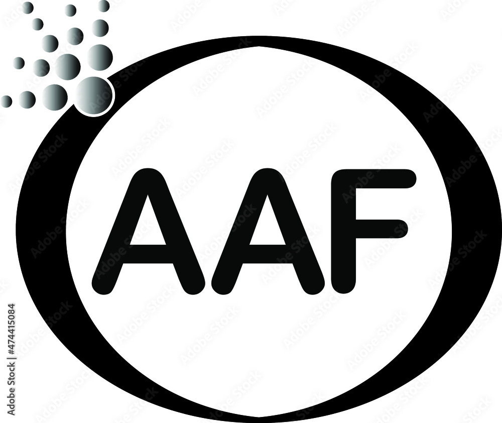 AAF letter logo icon vector template on white background creative letter AAF icon. AAF vector. AAF letter logo icon vector template on white background creative letter AAF icon. AAF vector.
