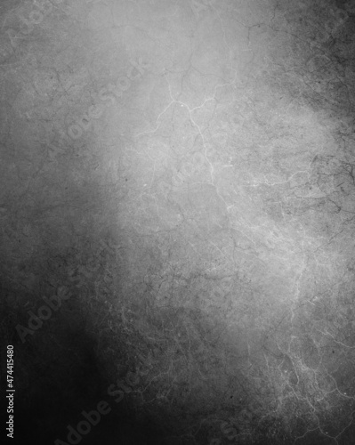 Monochrome grunge texture with dark border Black and white abstract grimy grit background Concrete wall surface Marbled pattern