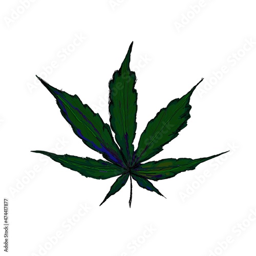 Colorful Pot Leaf