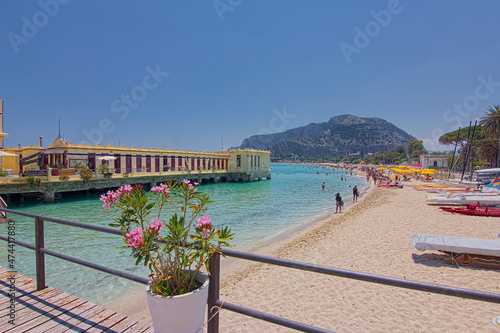 Wonderful view of Mondello Beach  Palermo - Sicily 