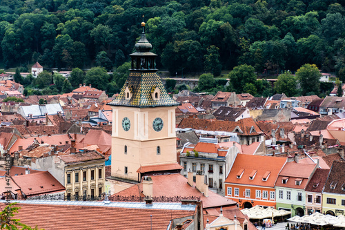 Wallpaper Mural Aerial view over the Brasov town, Council House, Romania. Torontodigital.ca