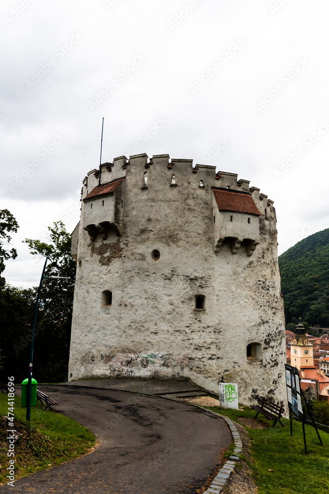 White tower (Turnul Alb) is a fort of Brasov from the XV century. Brasov, Romania.