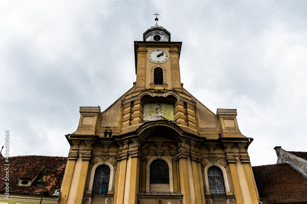 The Roman Catholic Church of St. Peter and Paul in Brasov, in Baroque style. Brasov, Romania.