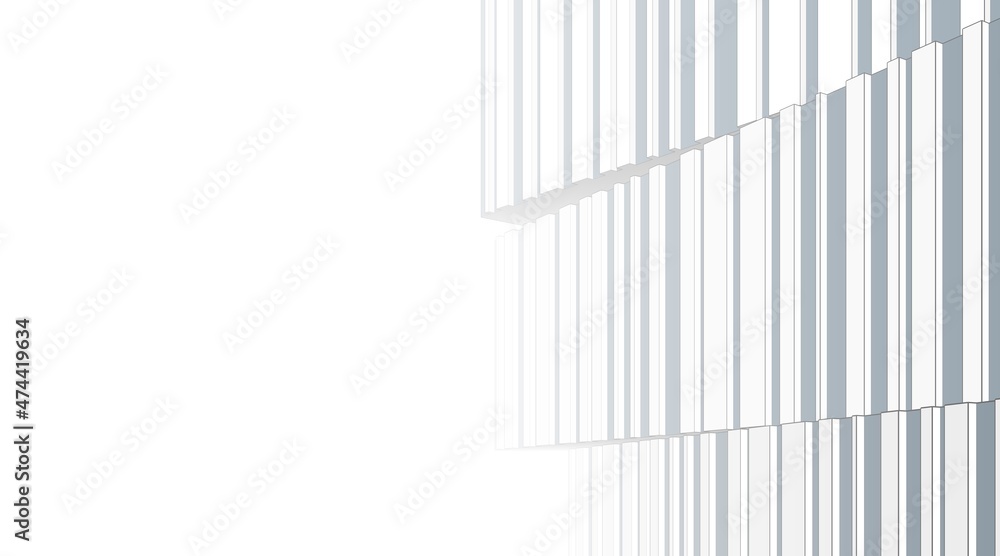 Modern architecture building 3d illustration Modern architecture building 3d illustration