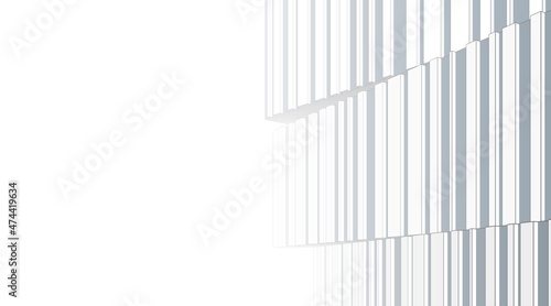 Modern architecture building 3d illustration 