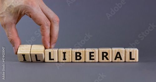 Fotografie Illiberal or liberal symbol