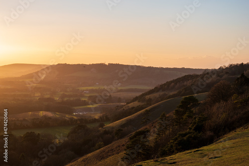 reigate and gatton parks sunset view 