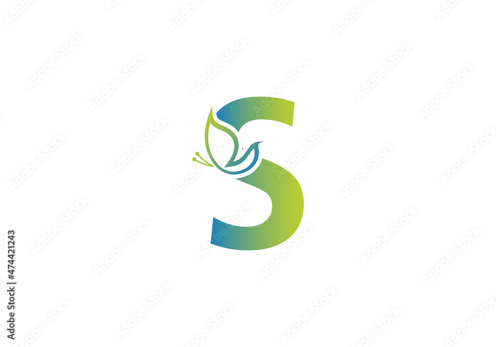 this is a creative letter S add butterfly icon design this is a creative letter S add butterfly icon design