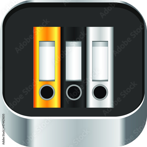 File icon archive folders. Vector illustration