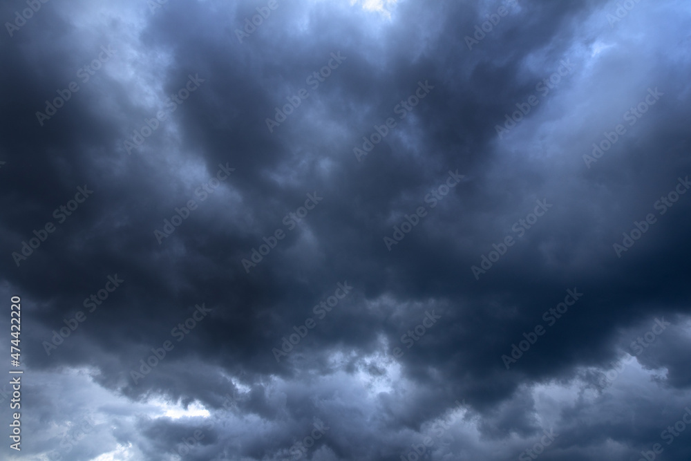 Big summer storm clouds. Worsening weather. Natural abstract background. Big summer storm clouds. Worsening weather. Natural abstract background.