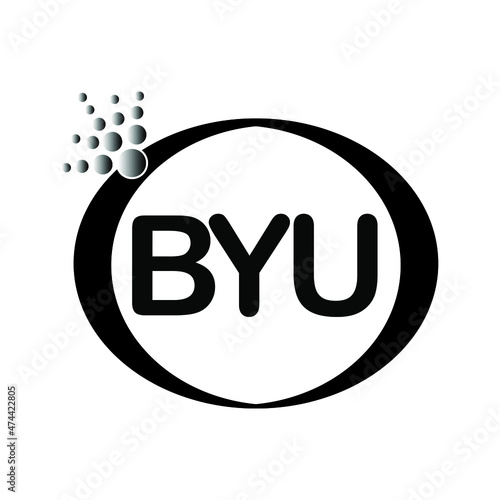 BYU letter logo icon vector template on white background creative letter BYU icon. BYU vector.
