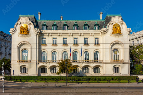 Photography Embassy of France building in Vienna, Austria