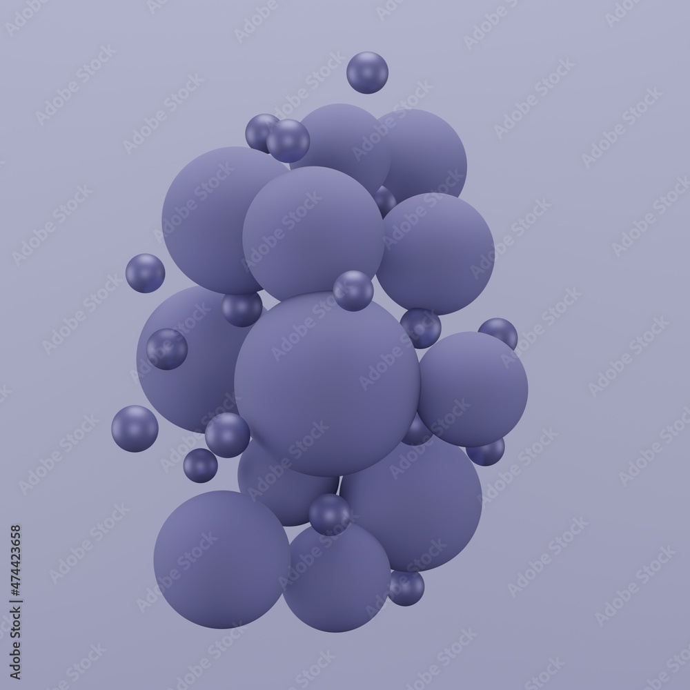 3d render of floating purple sphere, monochrome image, trendy color of the year 3d render of floating purple sphere, monochrome image, trendy color of the year