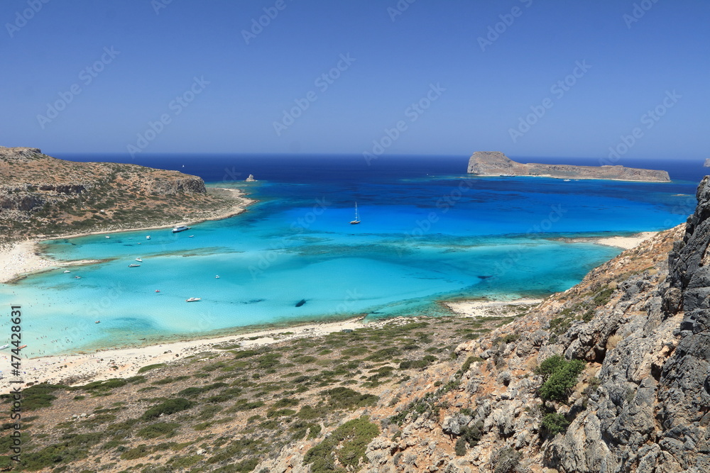 The Balos Lagoon is a wonderful place in Crete
