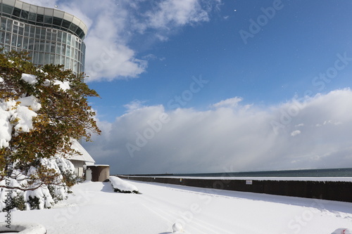 Fototapeta Naklejka Na Ścianę i Meble -  snow covered bridge