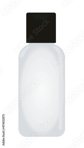 Hotel shampoo bottle. vector illustration