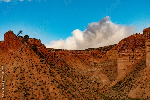 Crests and cliffs of the Badlands of Gorafe - Granada. photo