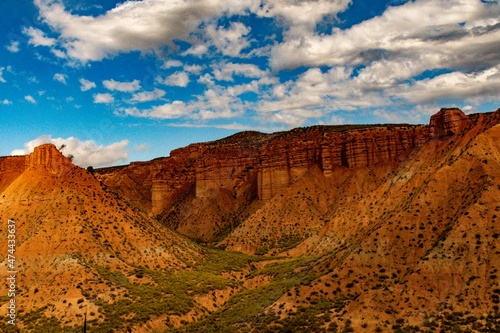 Crests and cliffs of the Badlands of Gorafe - Granada. photo