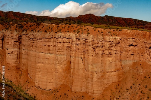 Crests and cliffs of the Badlands of Gorafe - Granada. photo