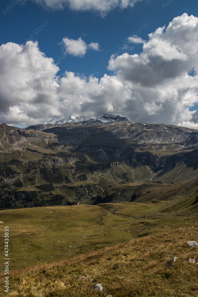 Grossglockner mountain scenic road in Austria in Alps Grossglockner mountain scenic road in Austria in Alps