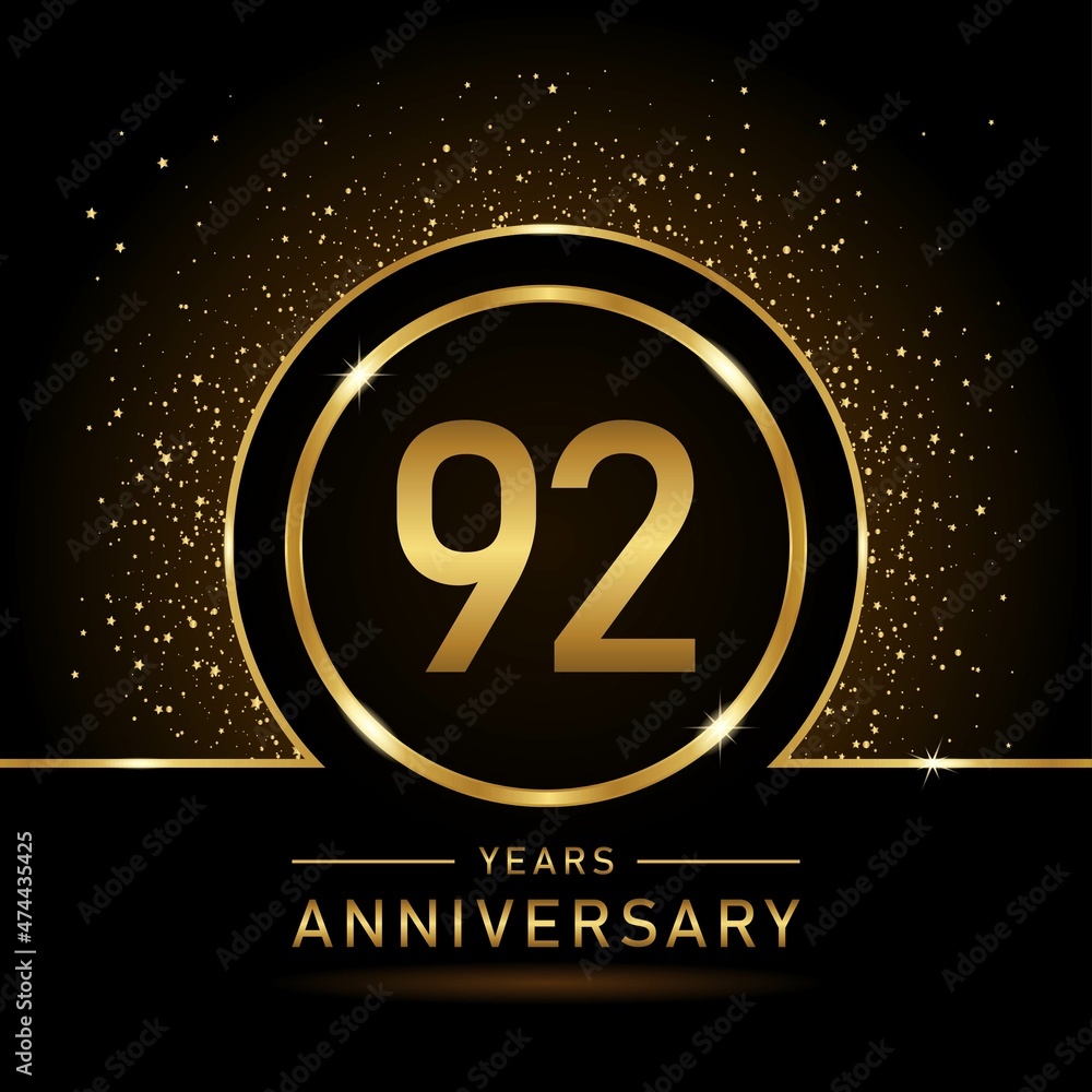 92th anniversary logo. Golden anniversary celebration logo design for booklet, leaflet, magazine, brochure poster, web, invitation or greeting card. rings vector illustrations. 92th anniversary logo. Golden anniversary celebration logo design for booklet, leaflet, magazine, brochure poster, web, invitation or greeting card. rings vector illustrations.
