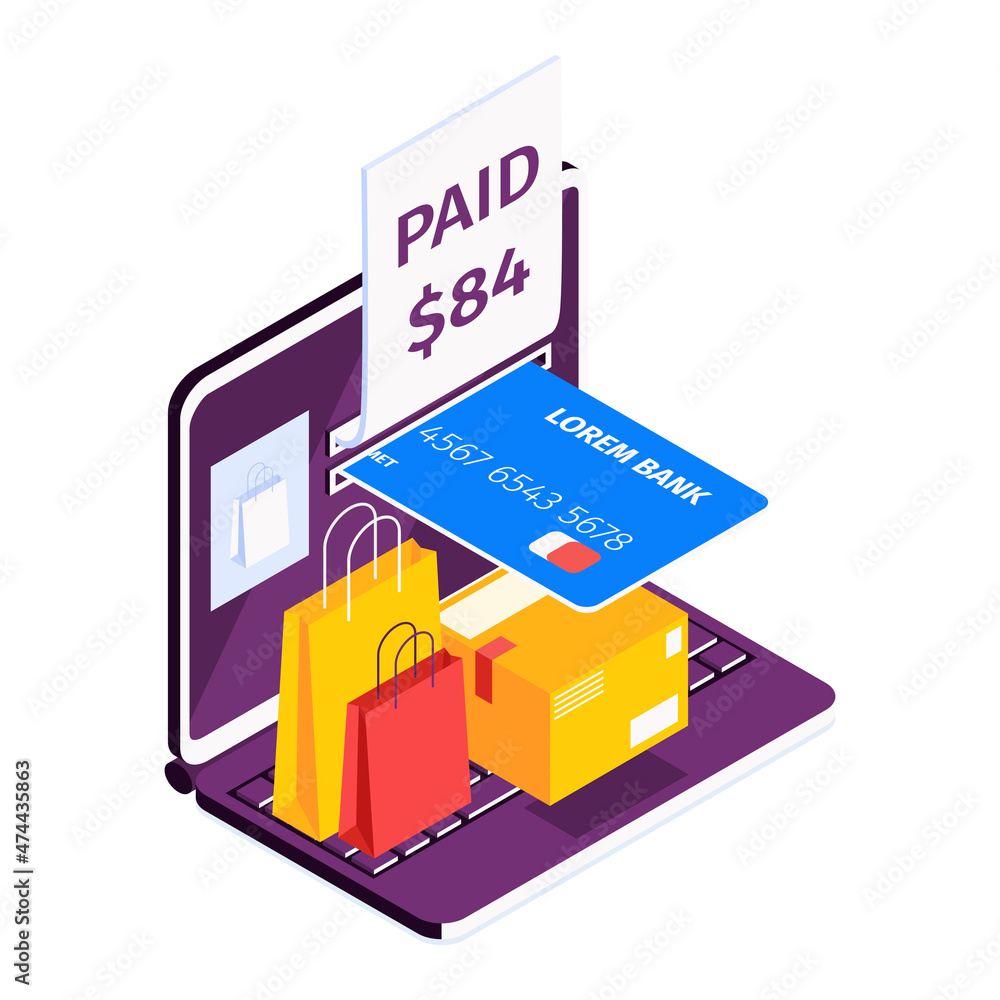 Online Shopping Receipt Composition Online Shopping Receipt Composition