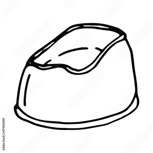 silhouette of a children's plastic pot
