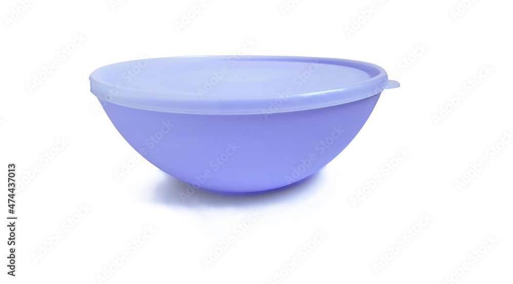 Plastic kitchen bowl isolated on a white background Plastic kitchen bowl isolated on a white background