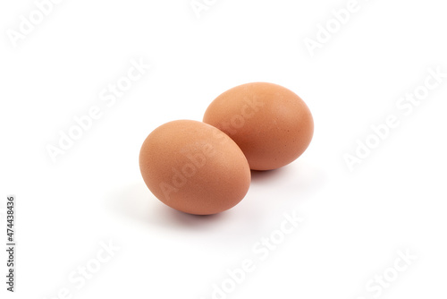 Chicken egg, isolated on white background.
